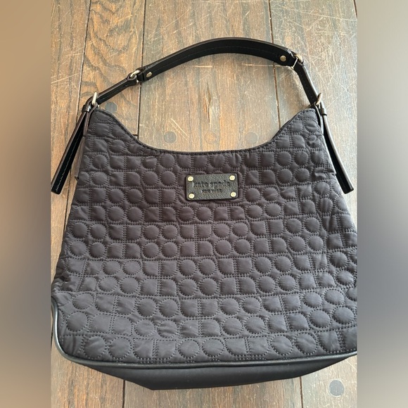 kate spade Handbags - Kate Spade Black Quilted Shoulder Bag Zip close casual classic chic